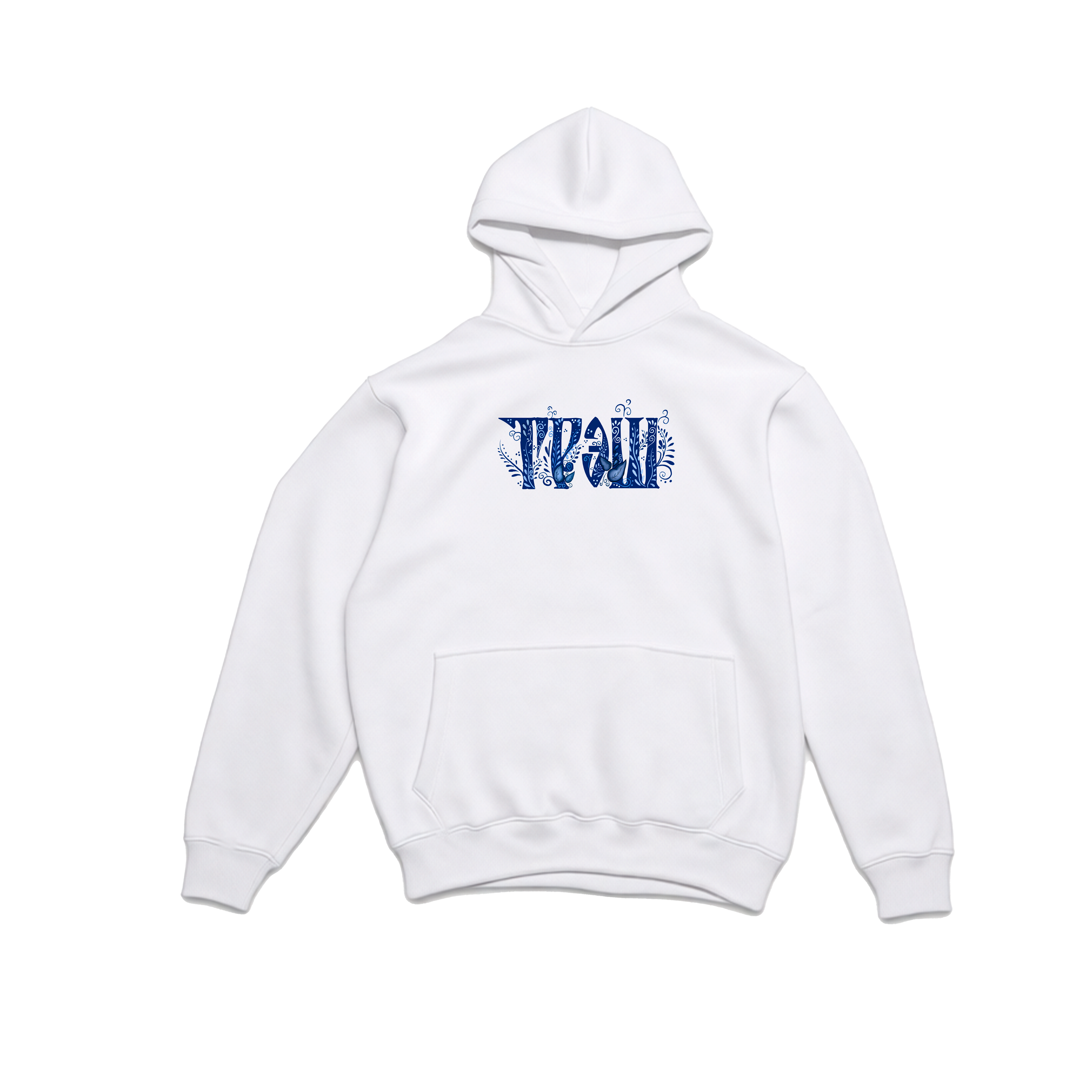 худи треш белая