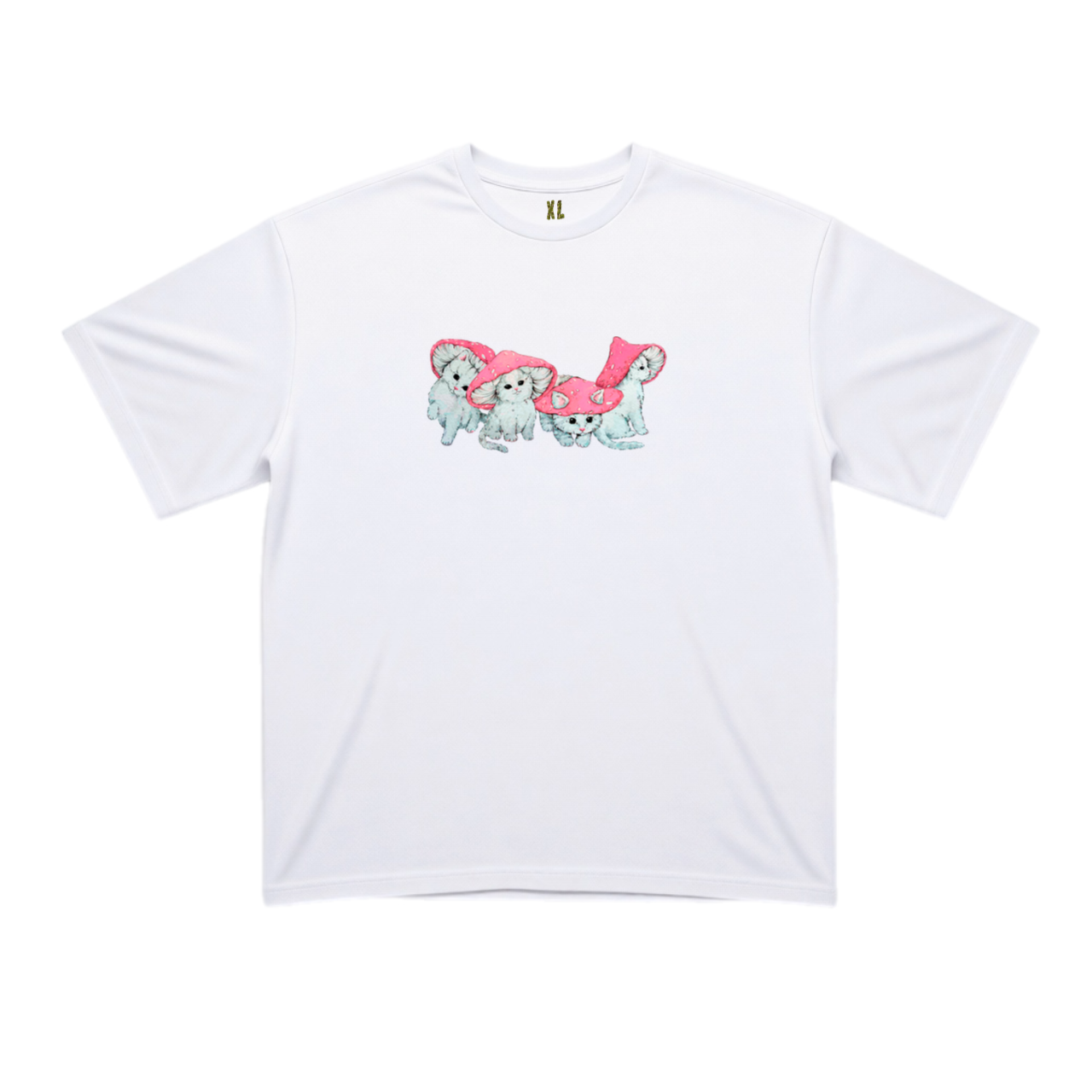 грибные котята розовые oversize