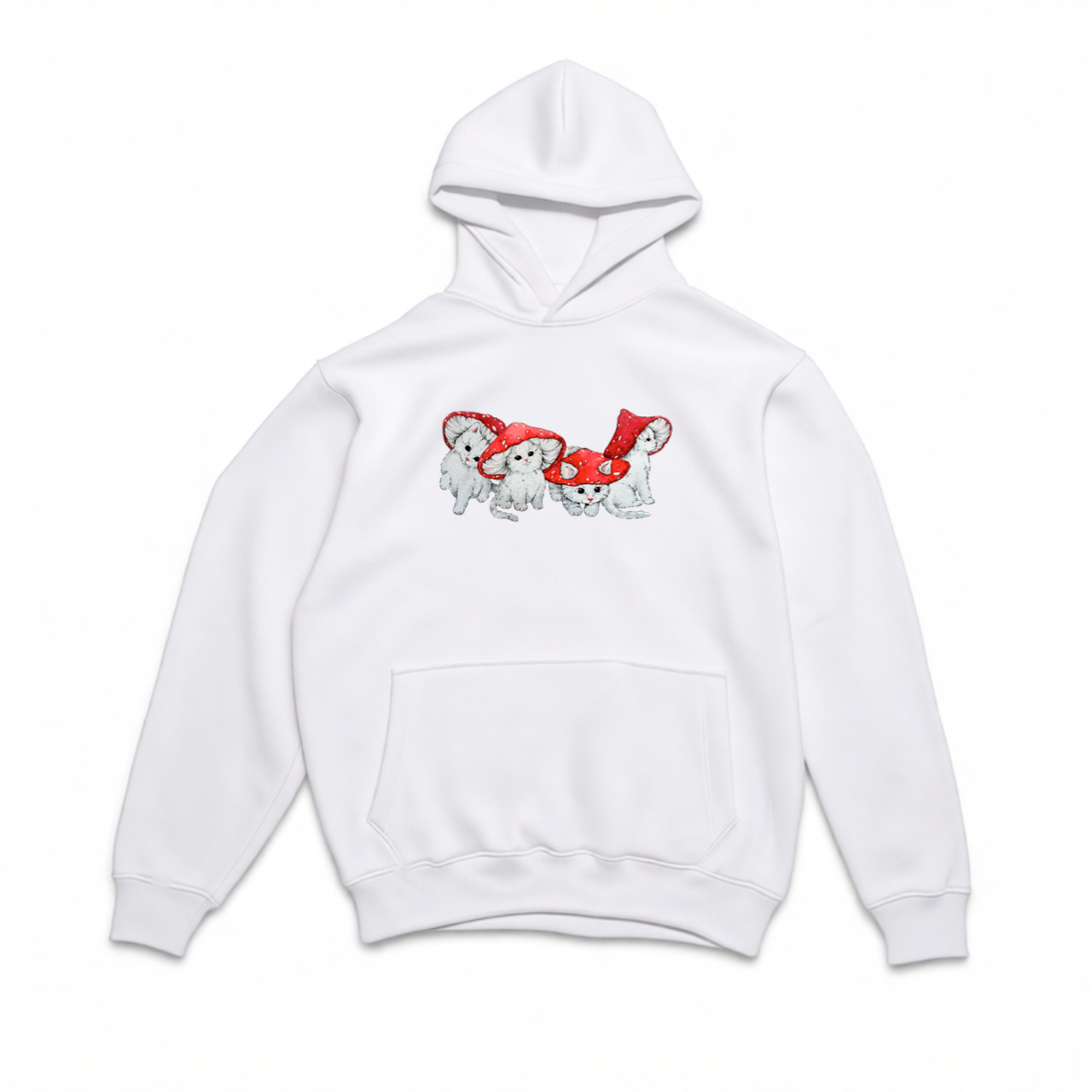 худи грибные котята