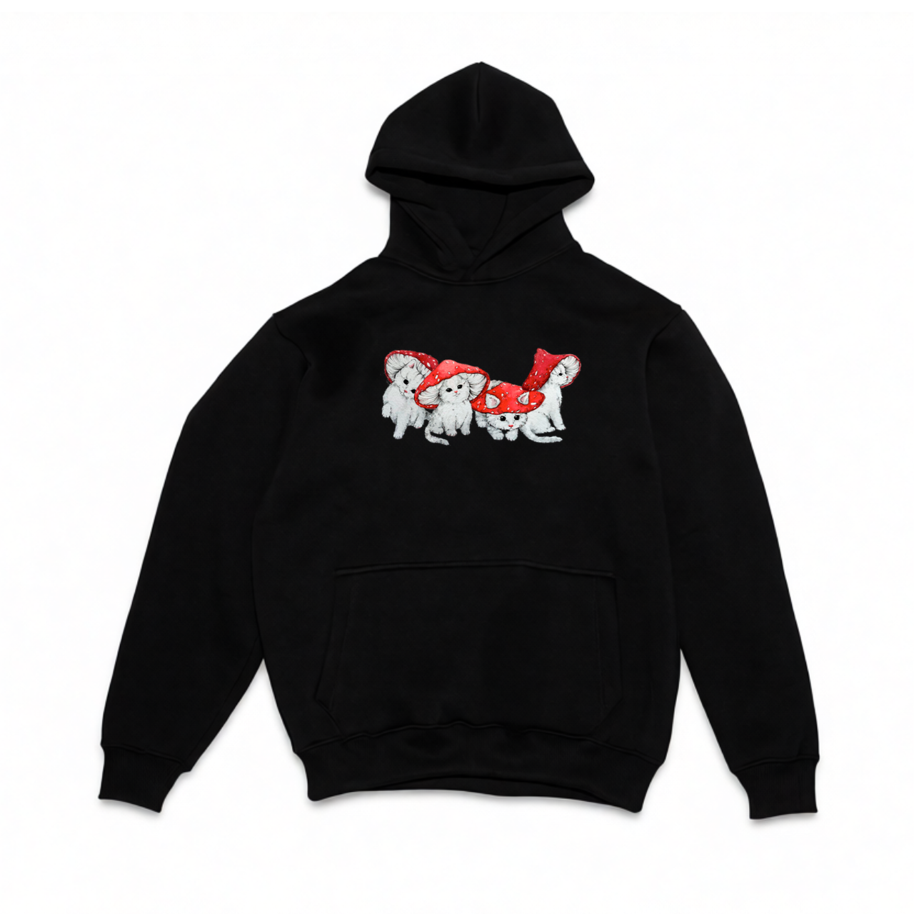 худи грибные котята