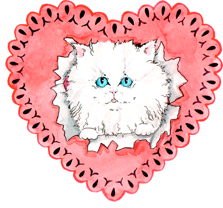 Heart cats